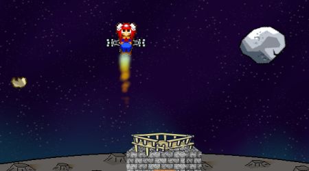 Captura de pantalla - Mario perdido en el espacio